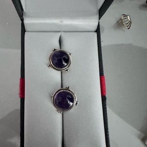 Amethyst 925 earrings.